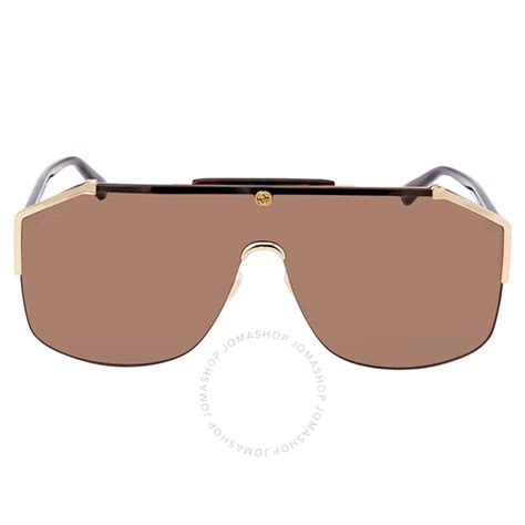 gucci brown shield men's sunglasses gg0291s 002 99|Gucci GG0291S XXL (99 .